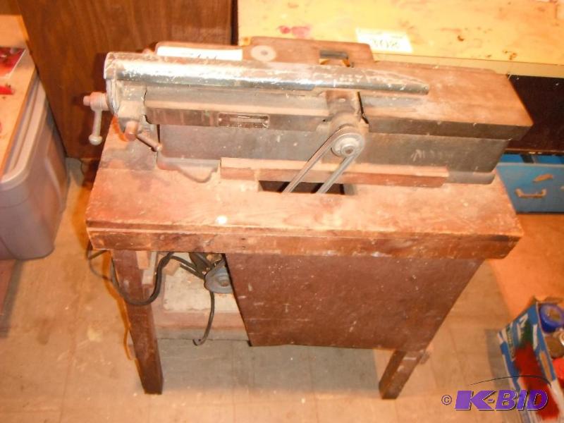lot 302 image: Vintage Craftsman 4" Joiner with Homemad...