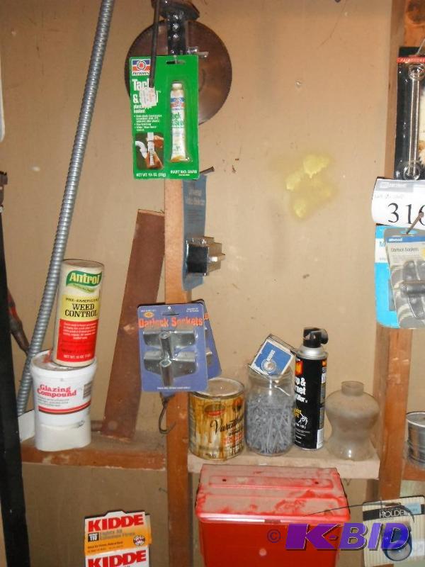 lot 310 image: Aan assortment of items including Trash Can F...