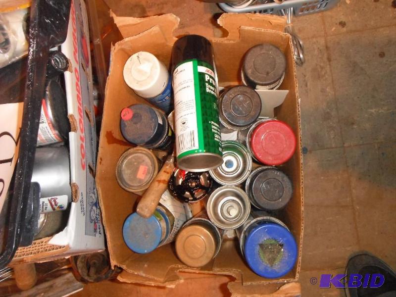 lot 312 image: 4 Boxes of various Paint supplies...