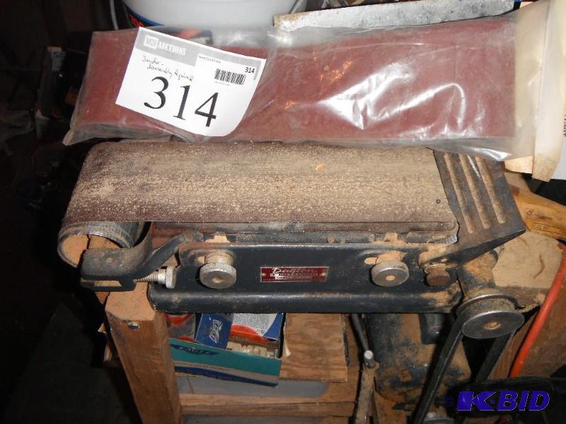 lot 314 image: Dayton 4" Belt Sander Model 12773A. Disa...