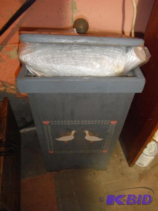 lot 317 image: Decorative Wooden Storage Container, 20"...
