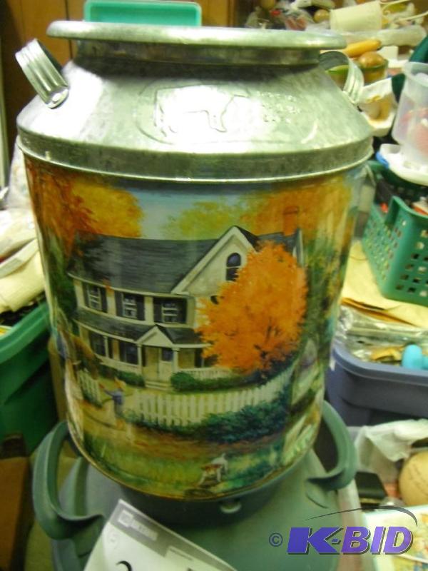 lot 338 image: 2 Metal Milk Jugs...