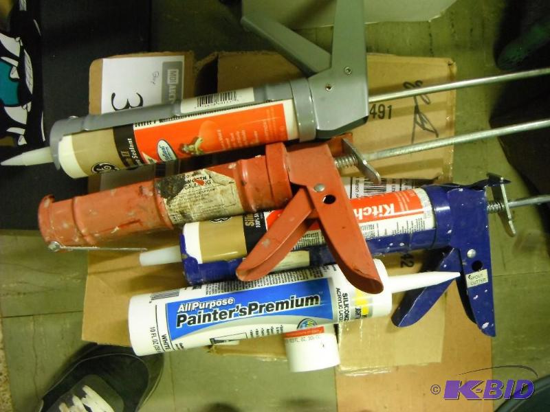 lot 339 image: A collection of caulk guns and caulk...