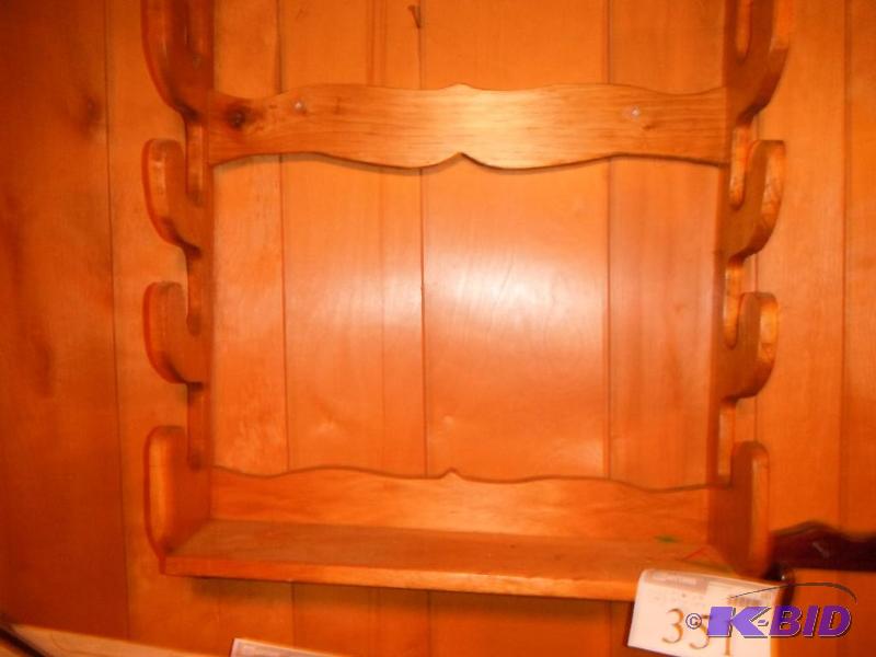 lot 351 image: 26&quotx10&quotx30" Wooden Shelf and 2...