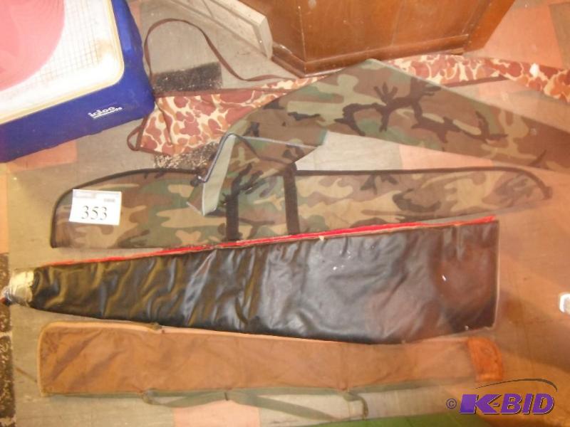 lot 353 image: 5 Camo Rifle Bags...