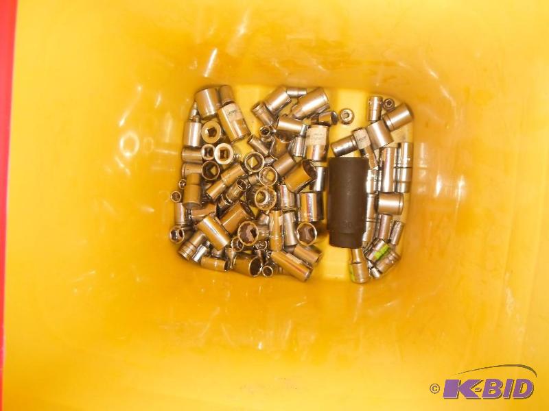 lot 46 image: A Bucket of various Socket Wrench Bits...