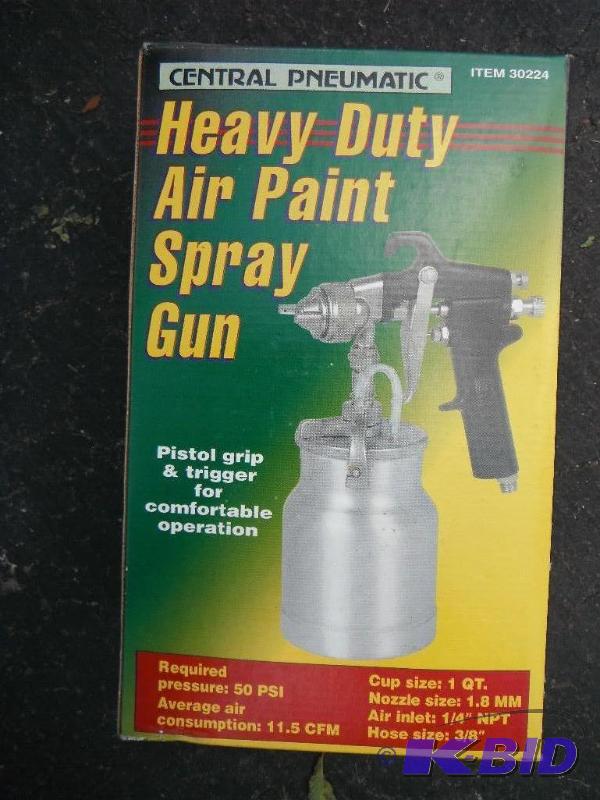 lot 58 image: Central Pneumatic Heavy Duty Air Paint Spray ...