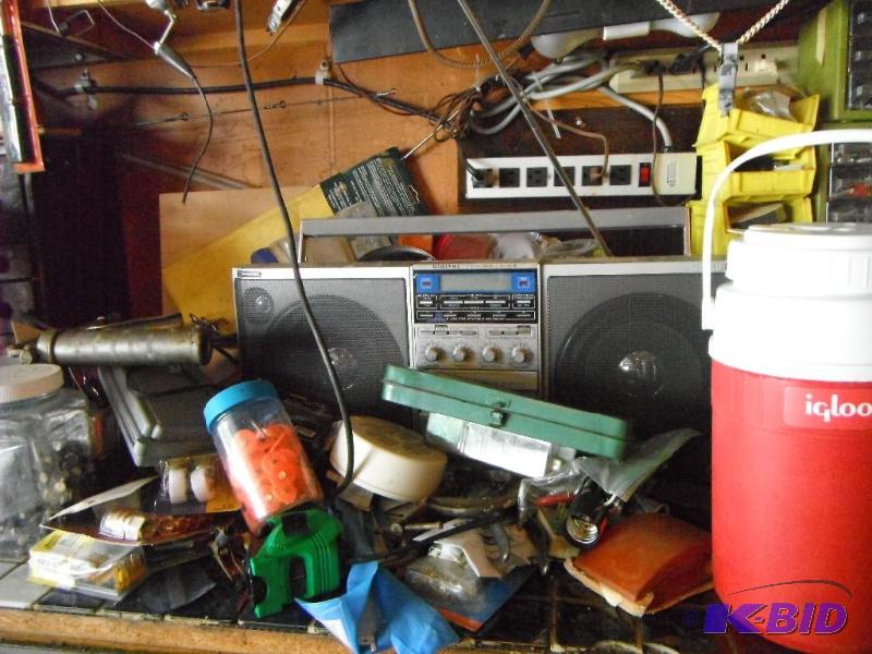 lot 90 image: Shelf Lot with various items including Screws...
