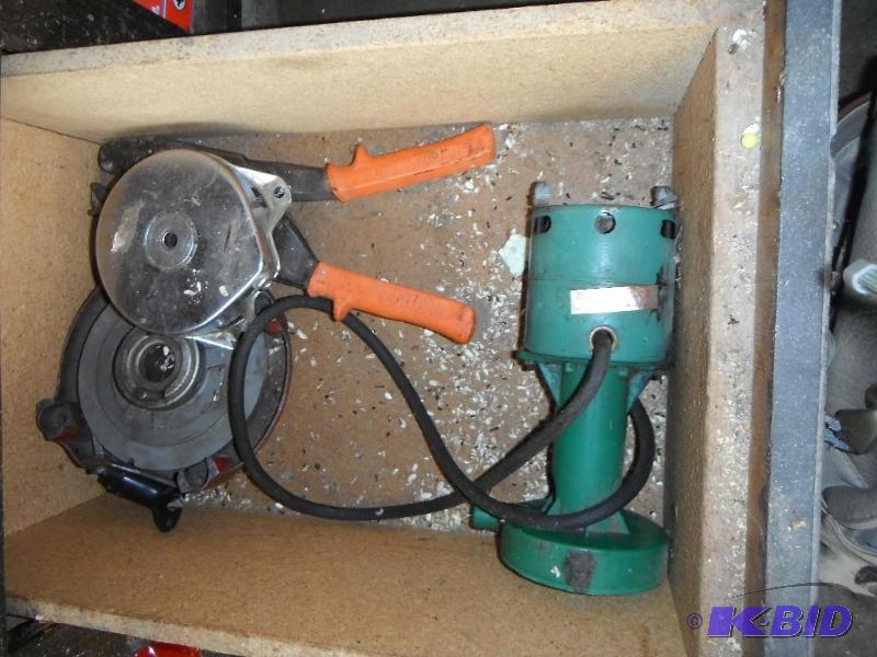 lot 93 image: 3 Drawer Lot with various items including Saw...