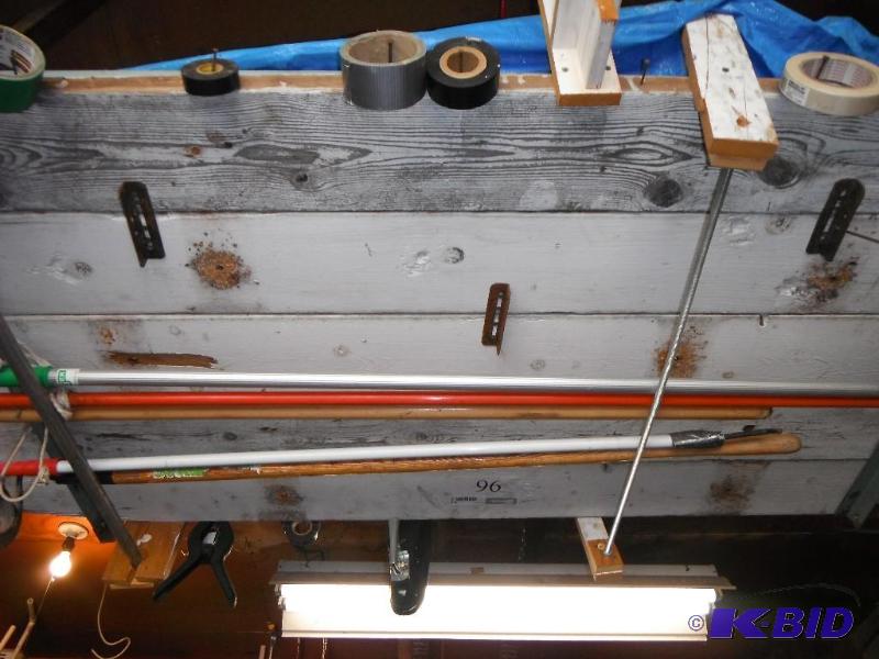 lot 96 image: Shelf Lot with various items including Hard H...
