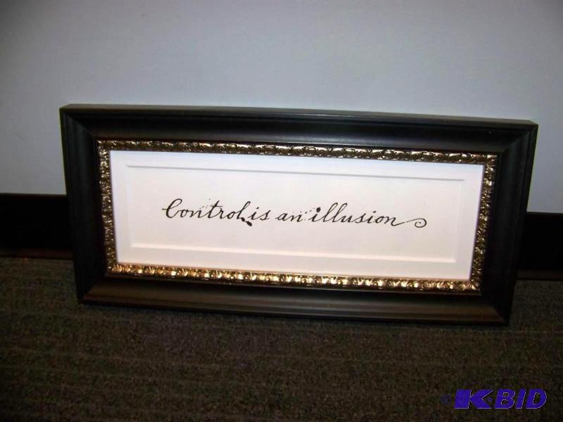 lot 20 image: Control is an Illusion