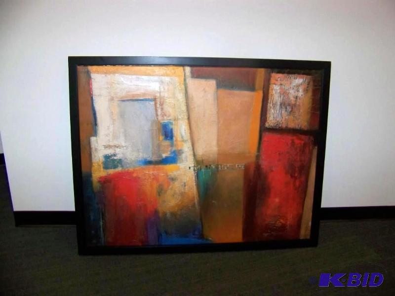 lot 4 image: Original Abstract Oil on Canvas