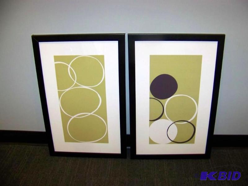 lot 5 image: (Set of 2) Abstract pieces