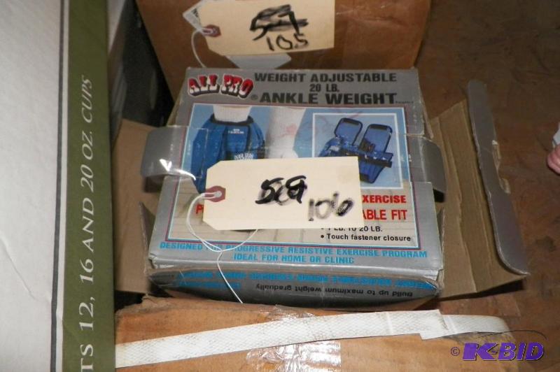 lot 106 image: All Pro Cable Weights 1-20lbs. Ankle Weights