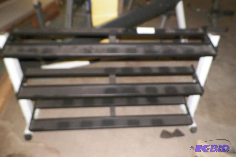 lot 130 image: Heavy Duty Dumbbell Rack