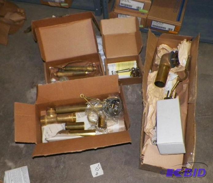 lot 133 image: Kohler 6 Deck Mount Valves Swift Flow Drain, Clear Flow high volume bath drain