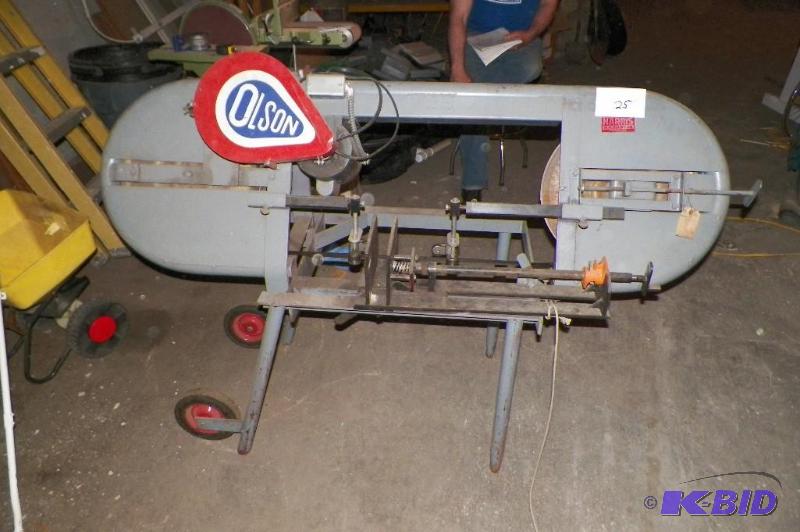 lot 25 image: Olson Metal Band Saw
