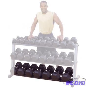 lot 39 image: Body Solid 3rd Tier Dumbbell Rack