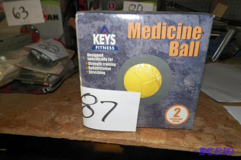 lot 87 image: Keys 2lbs. Medicine Ball