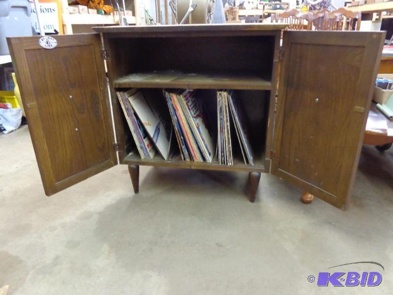 Hi-Hat Line Vinyl Cabinet wBeatles, Bob Dyla...