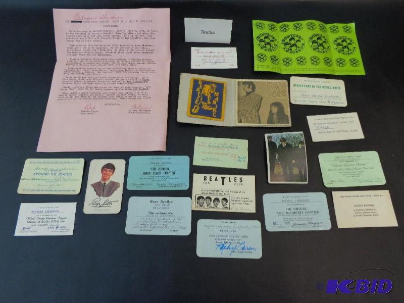 Beatles Memorabilia&nbsp Official Fan Club I...