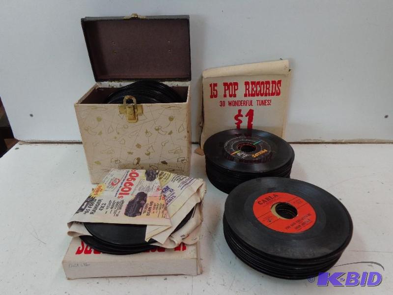 Large Selection of 45 Records 70 Records Bar...