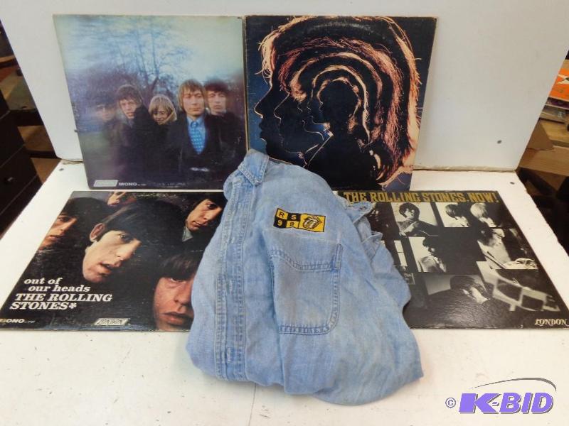 Rolling Stones Vinyls and Shirt Out of Our H...