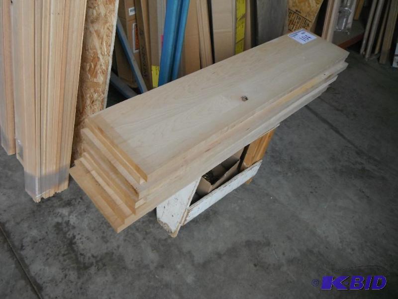 8 Stair Treads Maple 48&quot Long...