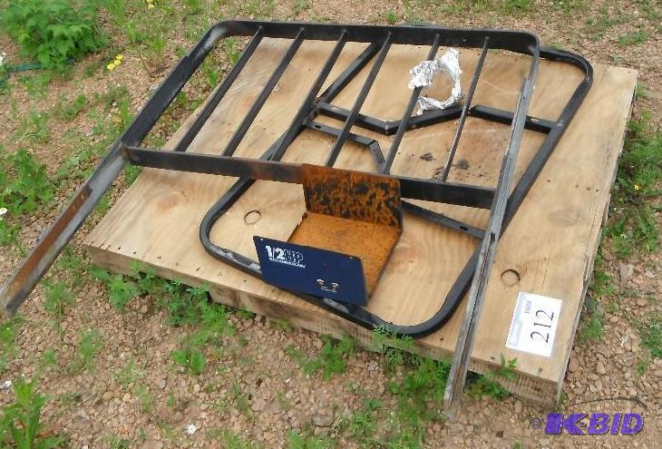 An assortment of metal railings...