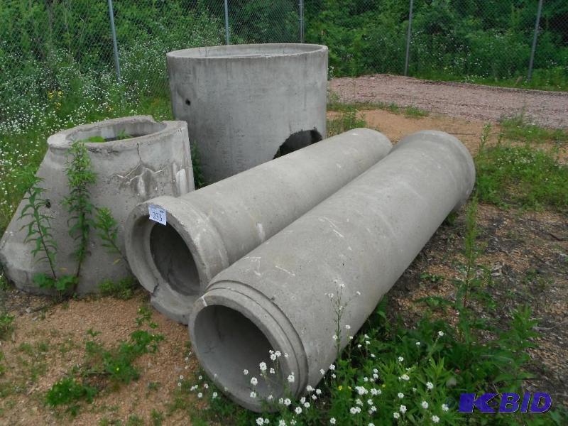 4 Cement Culvert Pieces...
