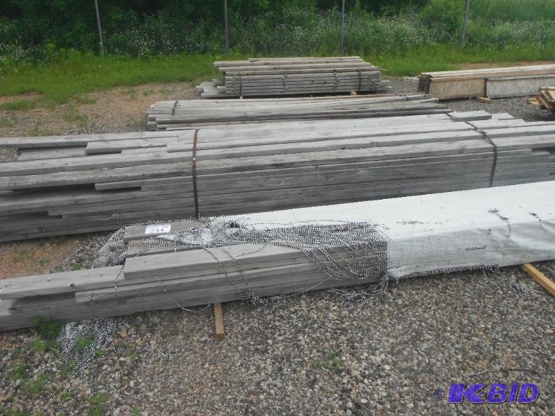 5 Pallets, 4 Cedar Planks, 1 Green treated pl...