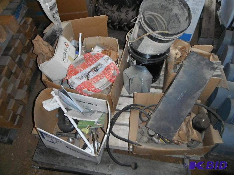An assortment of various items including Pipe...