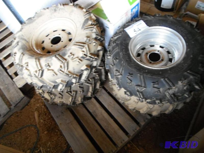4 Tires with rims including a Blackwater&nbsp...