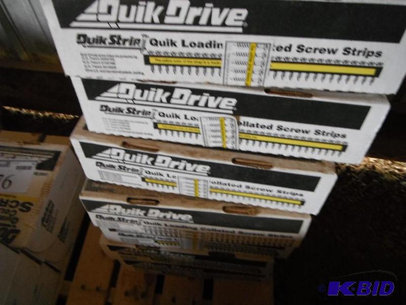 7 Boxes of 2,500 Quik Drive Quik&nbspLoading...