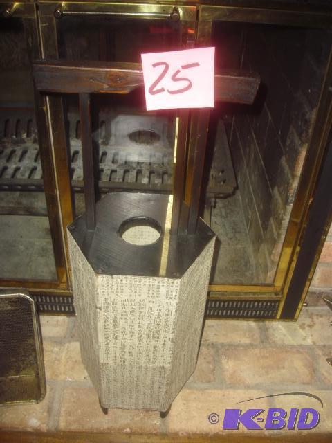 Japanese Lantern. Takes a candle.. Sides made...
