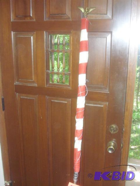 Nice American Flag and pole with Eagle emblem...