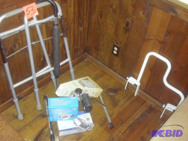 Miscellaneous HELP items.. Walker, Cane, Bed ...