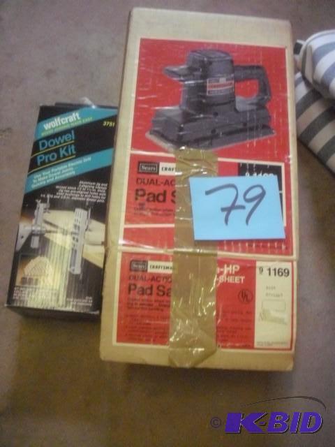 Dowel Pro kit, Sander, Caulking gun for thick...