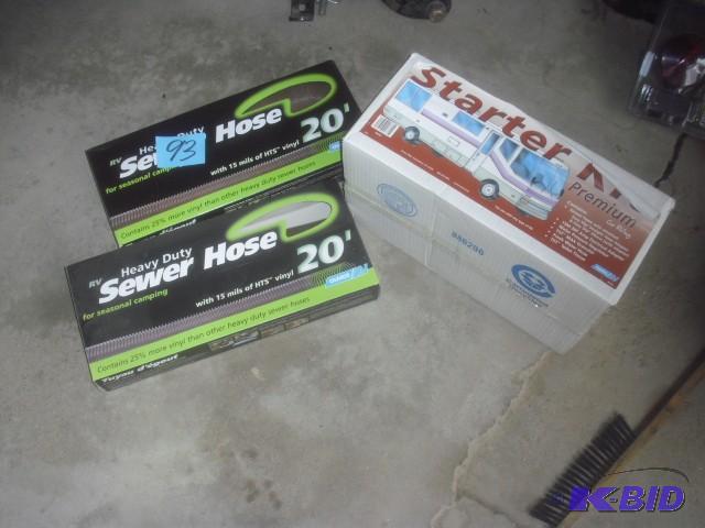 Sewer Starter Kit for RV, Plus 2 boxes of ext...