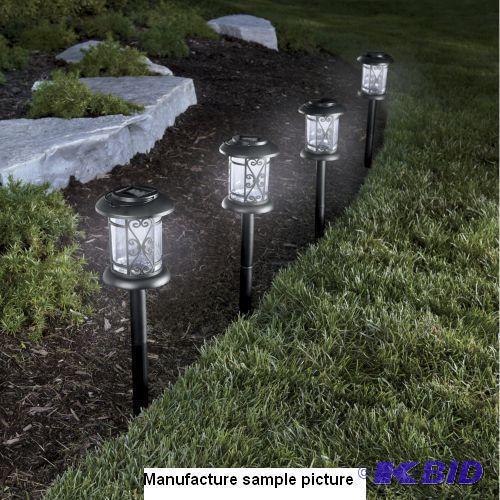 Set of 4 Plastic Solar Lanterns -Easy-to-inst...