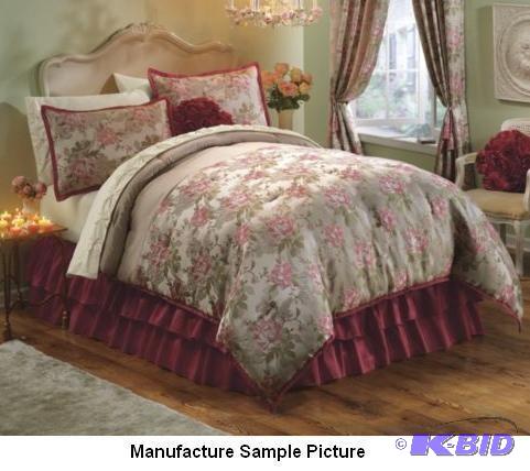 Tapestry Rose Comforter Set - Queen - 100% Po...