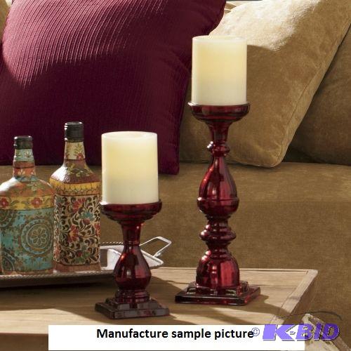 -Set of 2 Candlesticks. -For use with tapers ...