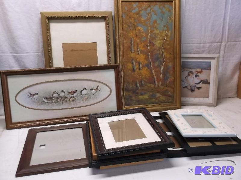 Large lot of pictures &amp frames all appear...