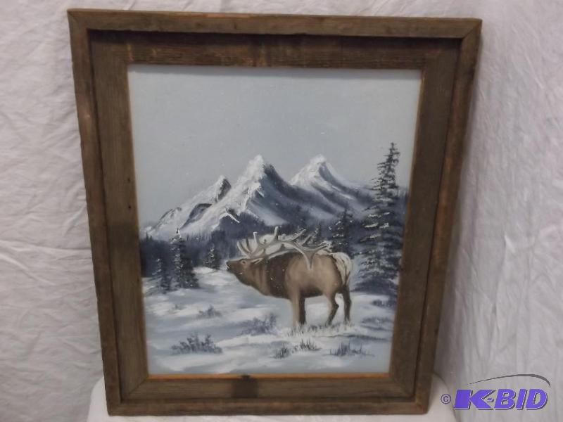 Beautiful oil on canvas picture of bellowing ...