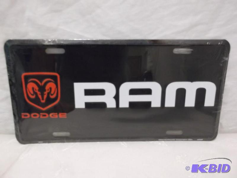 DODGE RAM embossed metal license plate sign m...