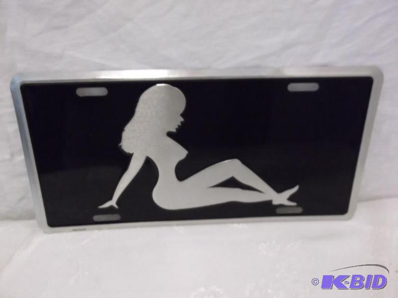 Beautiful Lady embossed metal license plate s...
