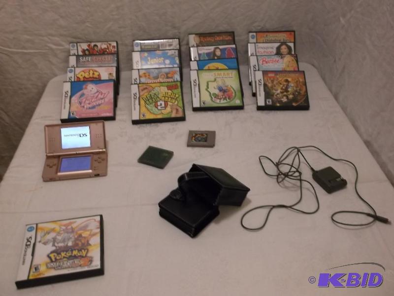 Nintendo DS with 16 games comes with power co...