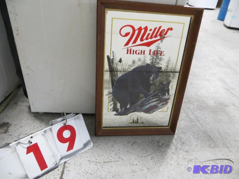 lot 19 image: Miller High Life Black Bear Wisconsin. Fourth...