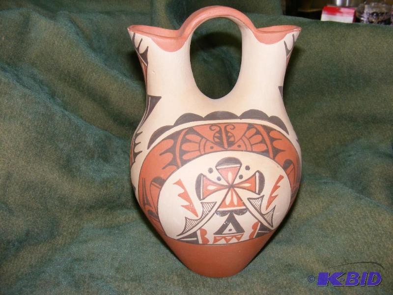 Navajo Wedding Vase Signed Josie Baca, Jemez ...