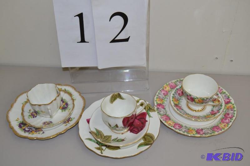 lot 12 image: Vintage, collectable china, tea cups